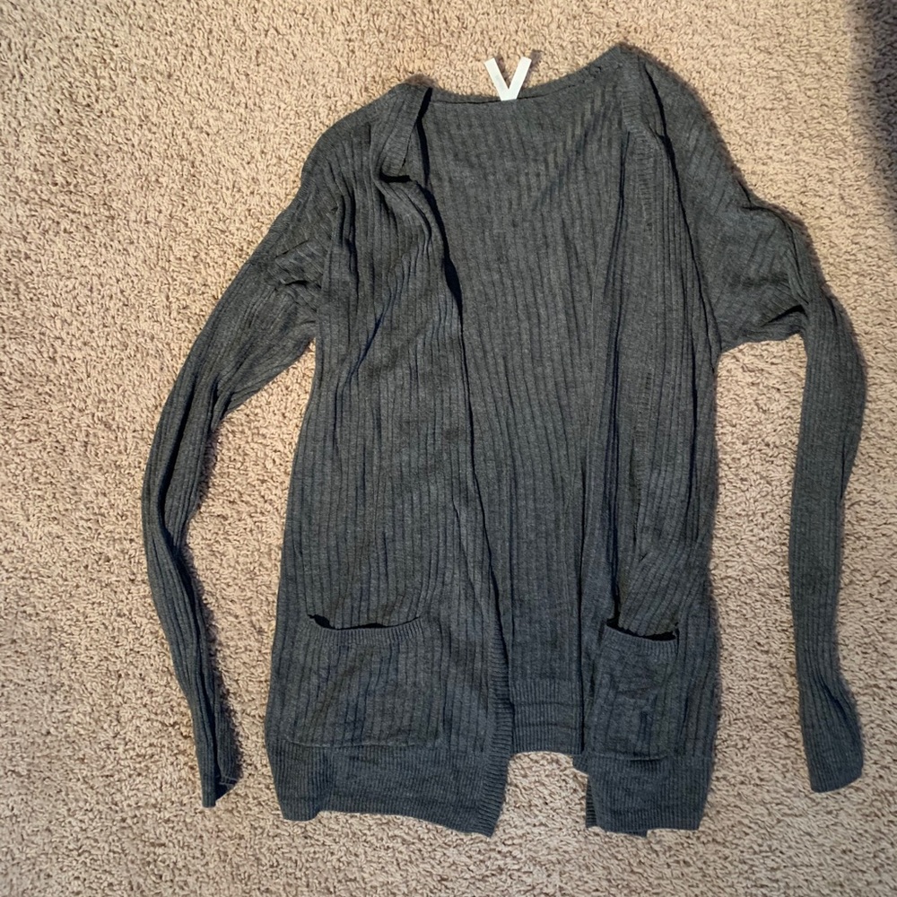 Grey Cardigan with Pockets